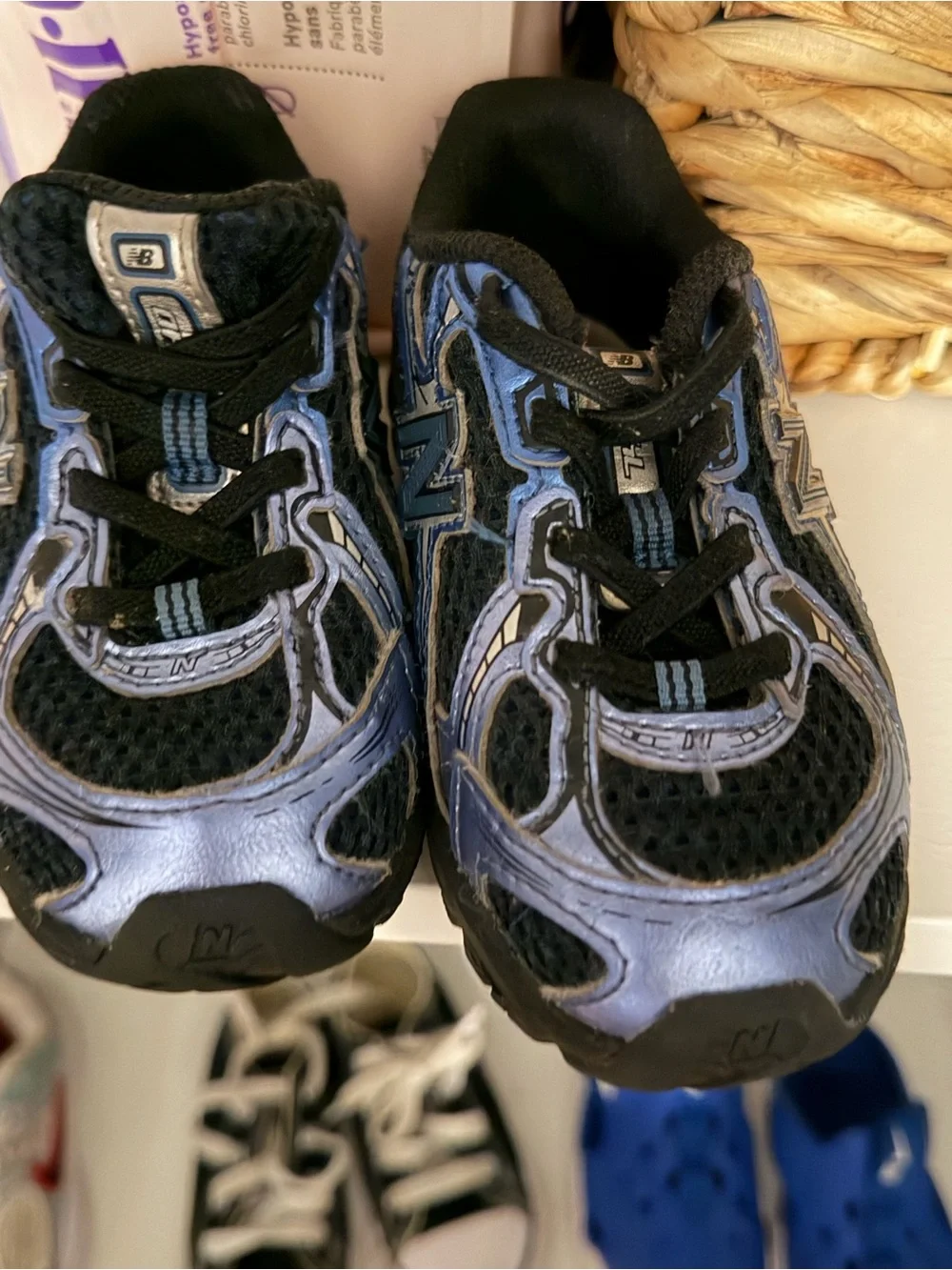 New Balance Kids Navy and Black Athletic Sneaker